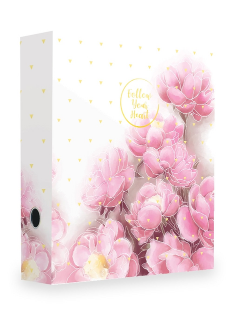 Obrázek produktu: Karton PP Pořadač pákový A4 7 cm lamino - Romantic magnolie
