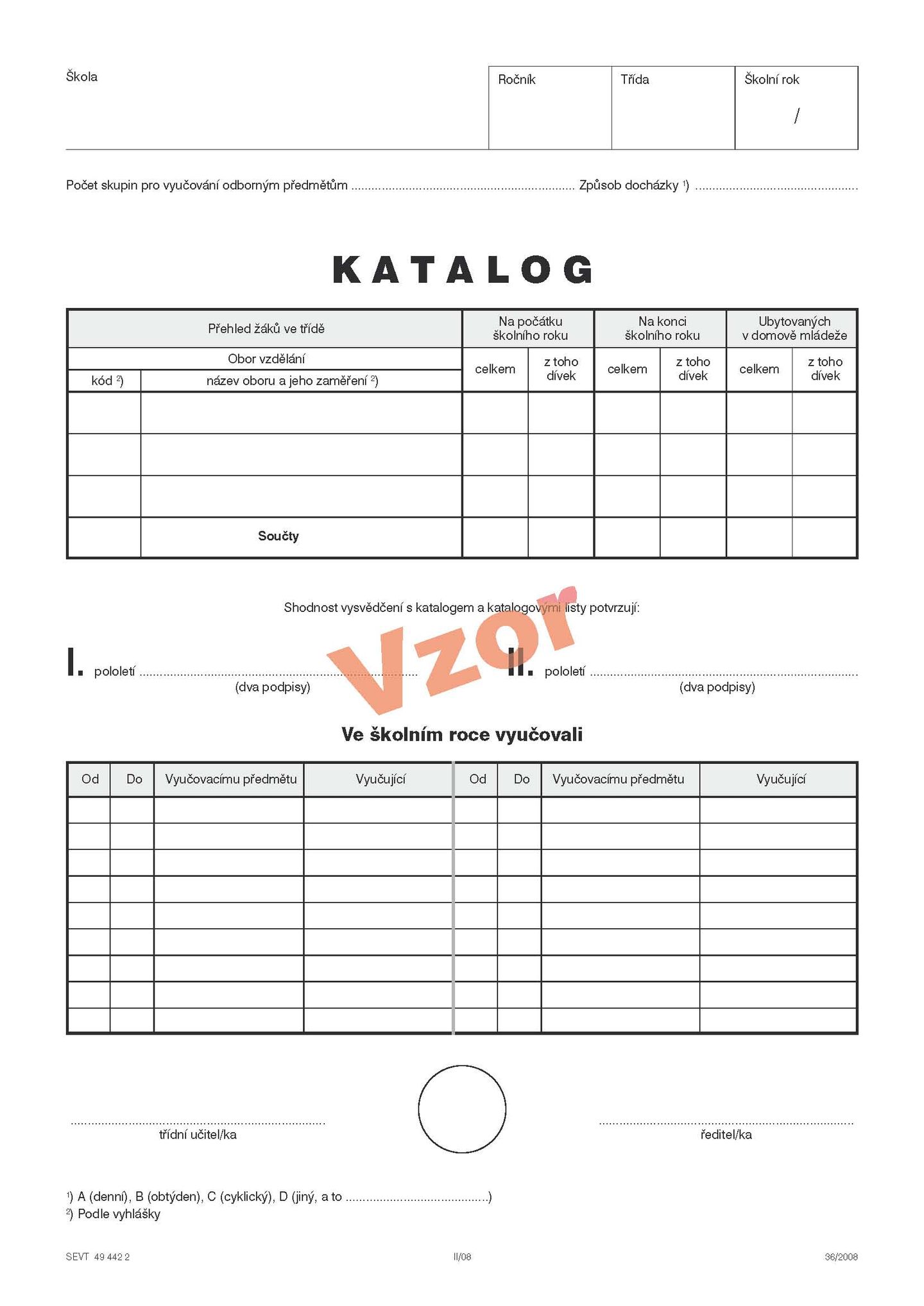 Katalog (na třídu)