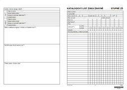 Obrázek produktu: Katalogový list žáka  - univerzální pro 1. nebo pro  2. stupeň ZŠ