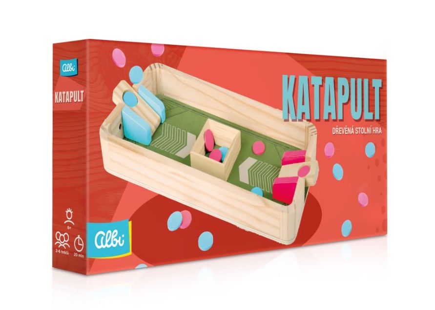 Katapult - Dřevěná stolní hra