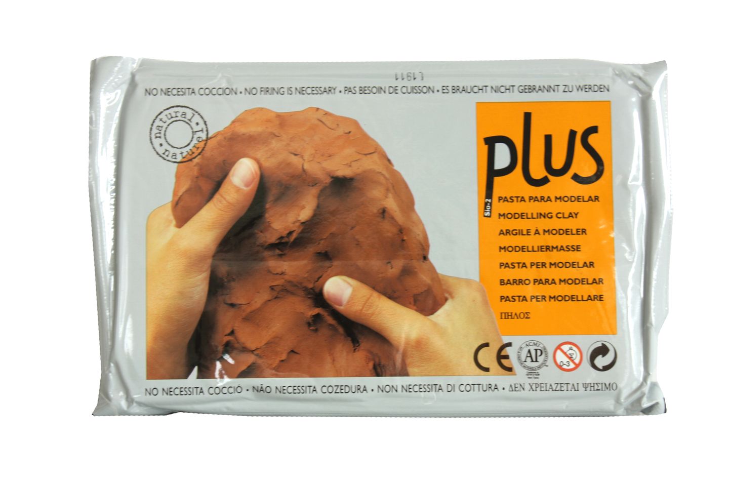 Keramická hmota Plus bez výpalu - 1,0 kg terakota