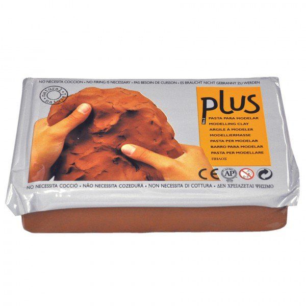 Keramická hmota Plus bez výpalu - 1,5 kg terakota