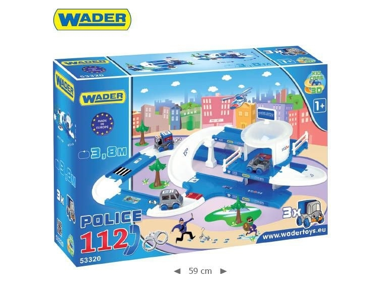 Kid Cars 3D Policie plast 3,8m Wader, 12m+