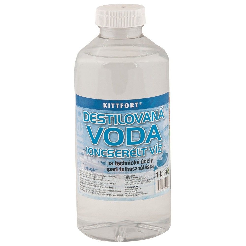 Kittfort Destilovaná voda na technické účely 1 l