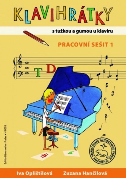 Klavihrátky - s tužkou a gumou u klavíru - pracovní sešit 1
