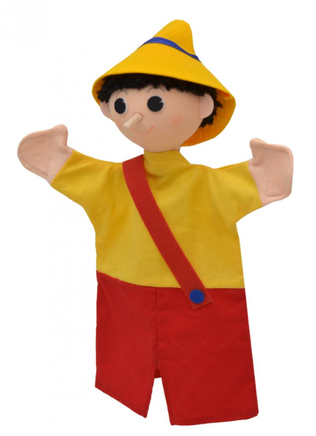 Kluk s dlouhým nosem 29cm, maňásek