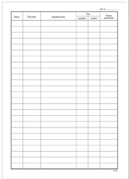 Obrázek produktu: Kniha evidence klíčů A4