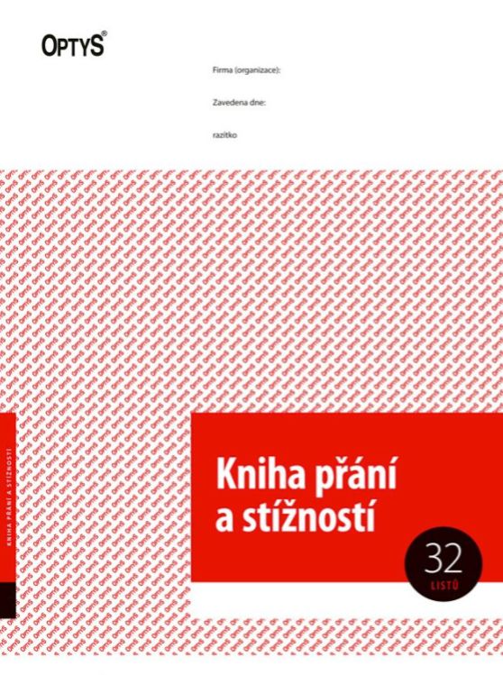Kniha přání a stížností A4