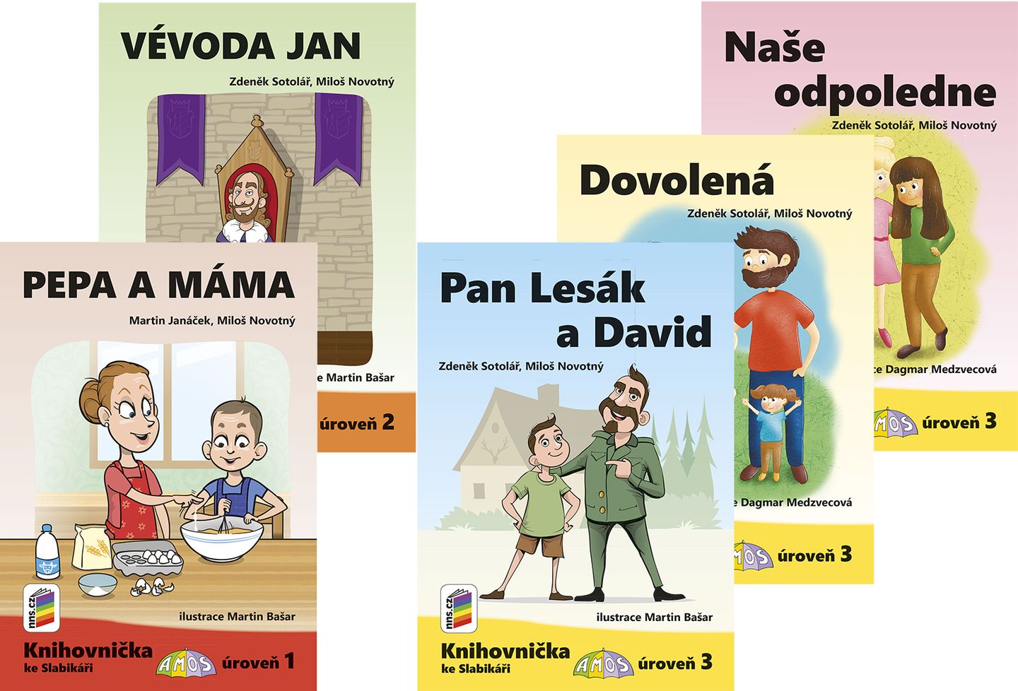 Knihovnička ke Slabikáři AMOS - sada 1