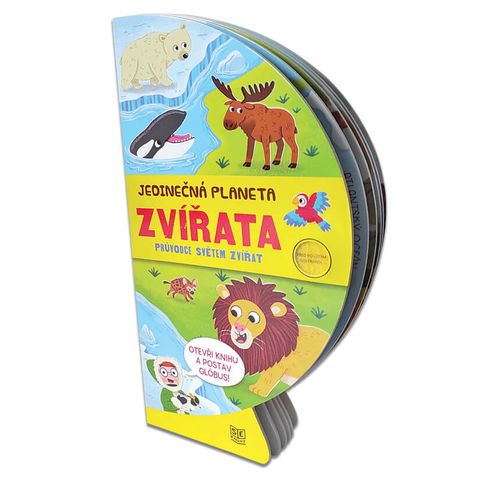 Obrázek produktu: Knížka rozkládací globus - ZVÍŘATA