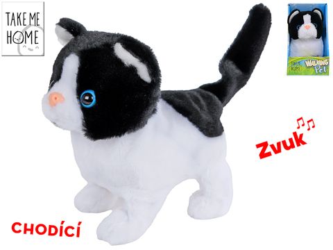 Obrázek produktu: Kočička plyšová 15,5 cm chodící a se zvukem