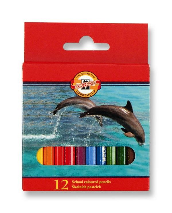 Koh-i-nnor pastelky - Zvířata - 12 ks