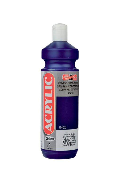 Obrázek produktu: Koh-i-noor akrylová barva Acrylic - 500 ml - modř tmavá