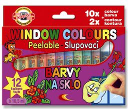 Obrázek produktu: Koh-i-noor barvy na sklo - 12 barev