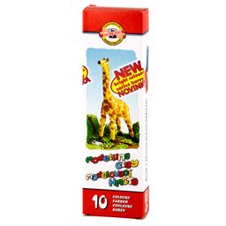 Obrázek produktu: Koh-i-noor Modelína 10 barev 200 g v krabičce Žirafa