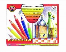 Levně Koh-i-noor pastelky 3154 TRIOCOLOR JUMBO - 24 barev