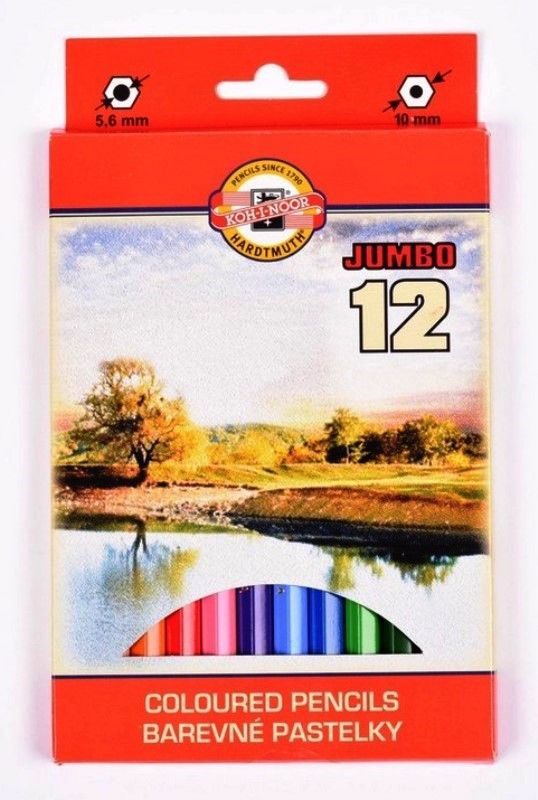 Koh-i-noor pastelky 3382 JUMBO Krajina - sada 12 barev