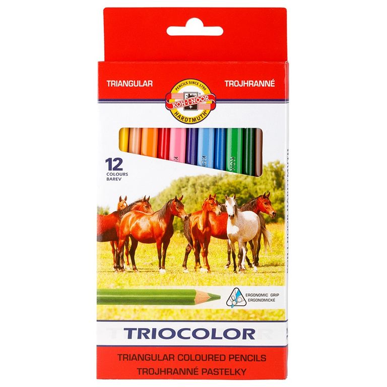 Levně Koh-i-noor pastelky TRIOCOLOR 3142, 12 barev