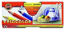 Obrázek produktu: Koh-i-noor Pastelky TRIOCOLOR 3152 JUMBO - 12 barev