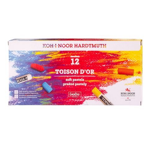 Obrázek produktu: Koh-i-noor prašné křídy školní - TOISON D´OR 8512 - 12 barev