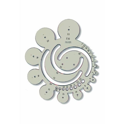 Obrázek produktu: Koh-i-noor Šablona radiusová 749002 - kouřová