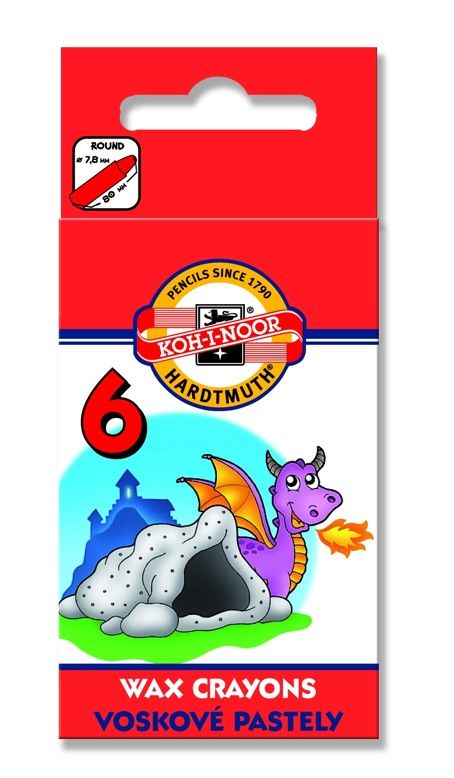 Koh-i-noor školní voskovky 8231 - 6 barev