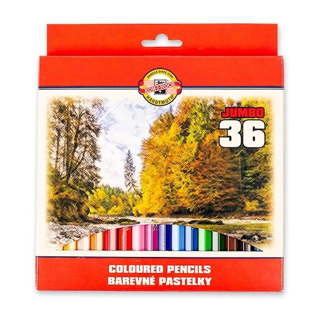Koh-i-noor souprava pastelek Krajina 3385 JUMBO, 36 ks