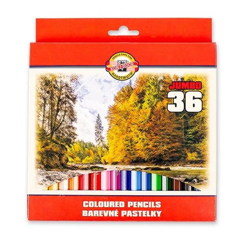 Obrázek produktu: Koh-i-noor souprava pastelek Krajina 3385 JUMBO, 36 ks