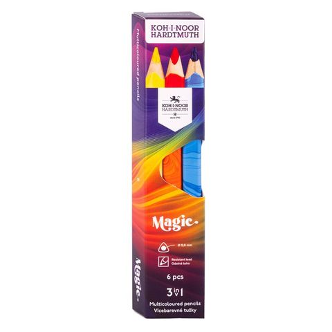 Obrázek produktu: Koh-i-noor souprava tužek barevných MAGIC 3HR 3408 - 6 ks
