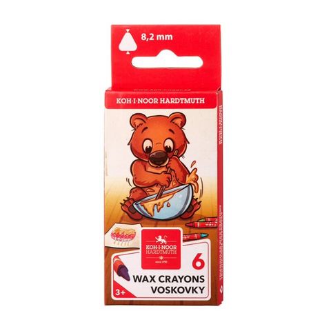 Obrázek produktu: Koh-i-noor trojhranné voskovky - 6 barev