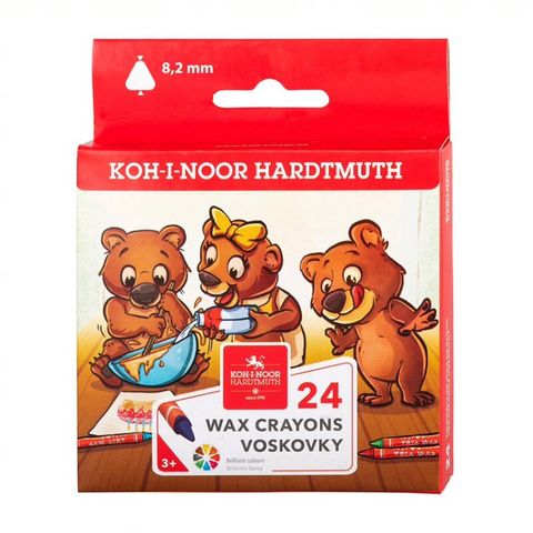Obrázek produktu: Koh-i-noor trojhranné voskovky 8274 - 24 barev
