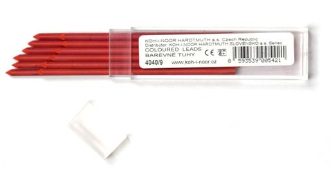 Obrázek produktu: Koh-i-noor Tuhy do Scala pastelek - barva červená (3,2 mm × 90 mm), 12 kusů