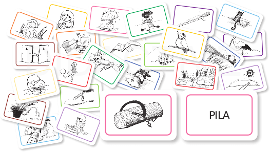 Komplet I Obrázky a slova pro nácvik čtení - genetická metoda