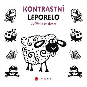 Obrázek produktu: Kontrastní leporelo: Zvířátka ze dvora