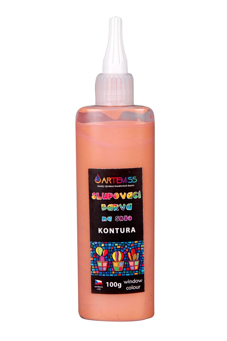 Levně Kontura na sklo, slupovací - bronzová, 100 g