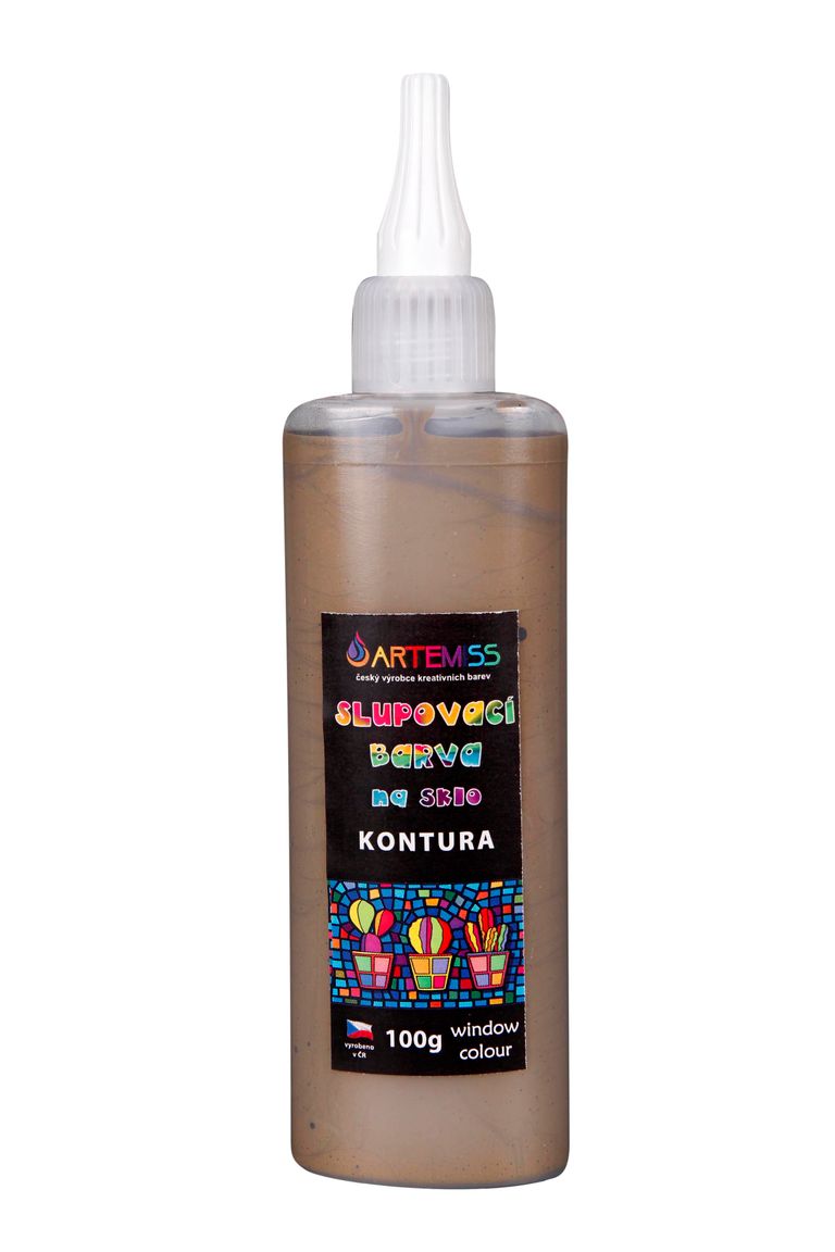 Levně Kontura na sklo, slupovací - měděná, 100 g