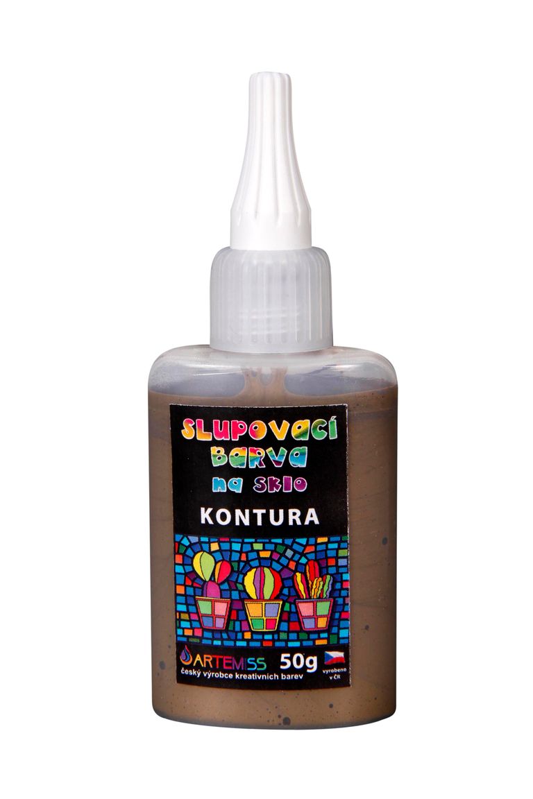 Levně Kontura na sklo, slupovací - měděná, 50 g