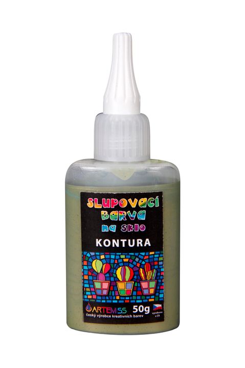 Obrázek produktu: Kontura na sklo, slupovací - mosaz, 50 g