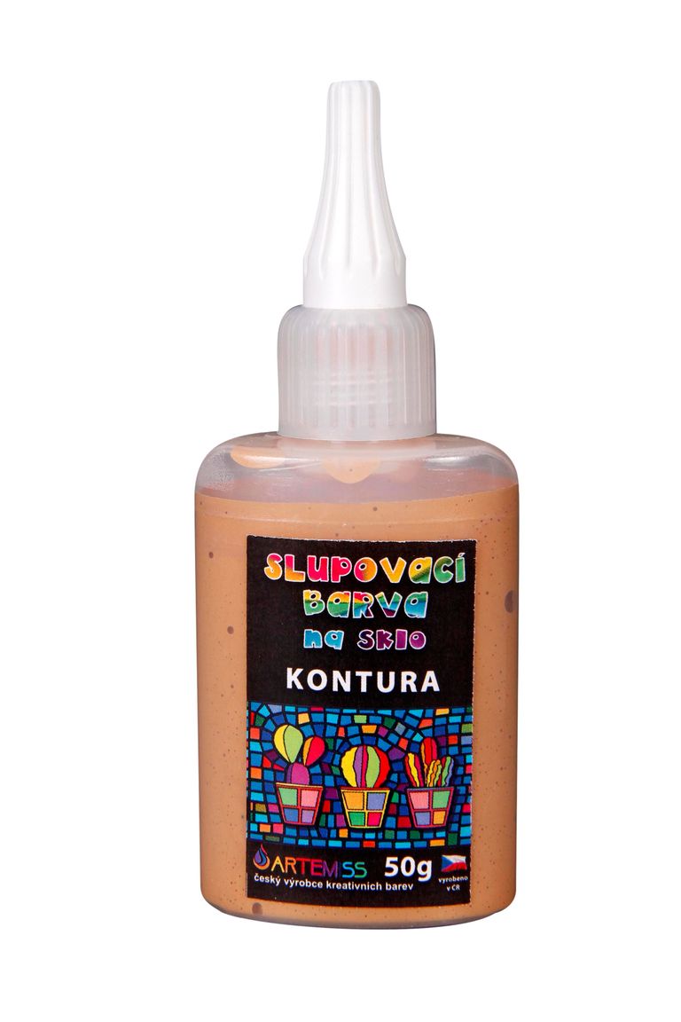 Levně Kontura na sklo, slupovací - zlatá, 50 g