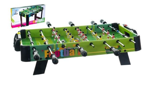 Kopaná/ Fotbal společenská hra 71x 36 cm dřevo kovová táhla s počítadlem