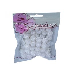 Obrázek produktu: Korálky plastové, ozdobné, krémová -14 mm