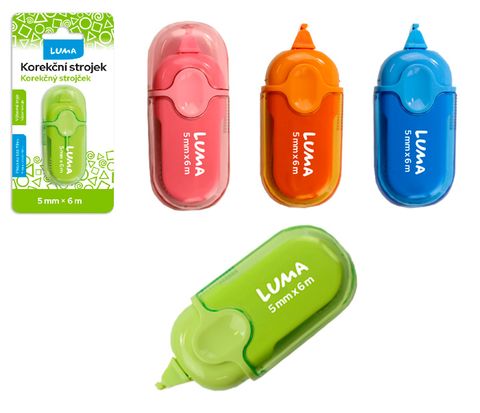Obrázek produktu: Korekční strojek LUMA mini 5 mm × 6 m - mix barev