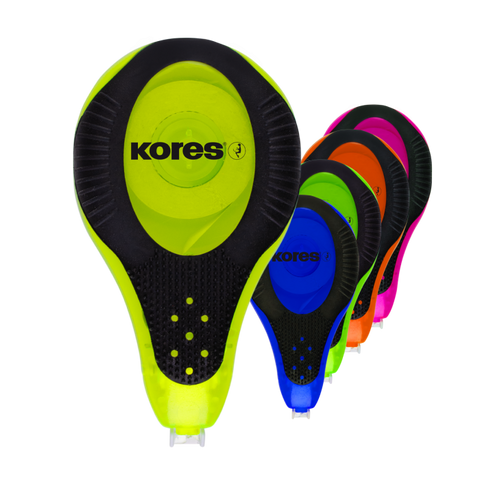 Obrázek produktu: Kores Korekční strojek 2WAY Neon 8 m × 4,2 mm - mix barev