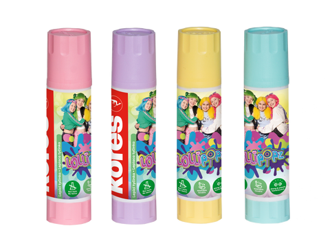 Obrázek produktu: Kores Lepicí tyčinka 20 g Pastel LOLLIPOPZ - mix barev