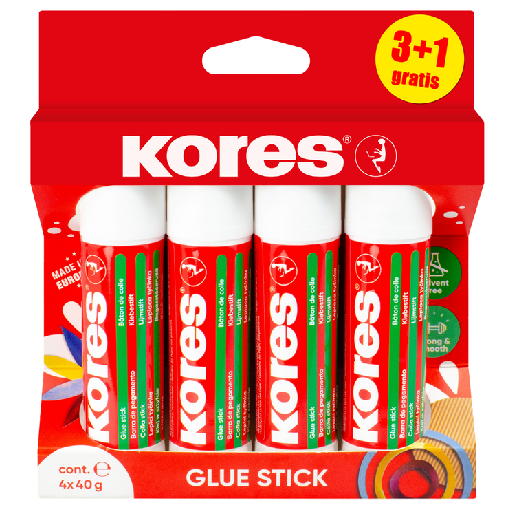 Kores Lepicí tyčinka 40 g multipack 3+1 zdarma