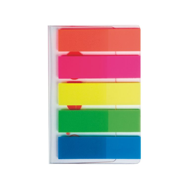 Kores Neonové záložky Index Strips 45 × 12 mm - 5 barev