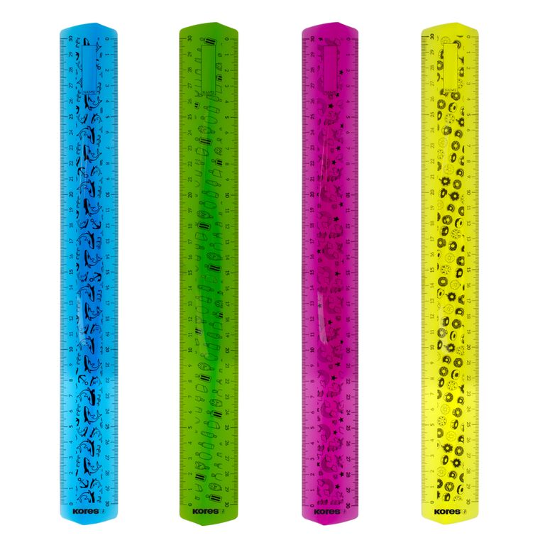 Kores Ohebné pravítko Elastik 30 cm - mix barev