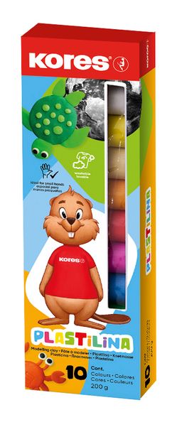 Obrázek produktu: Kores Plastelína 10 × 20 g, 10 barev