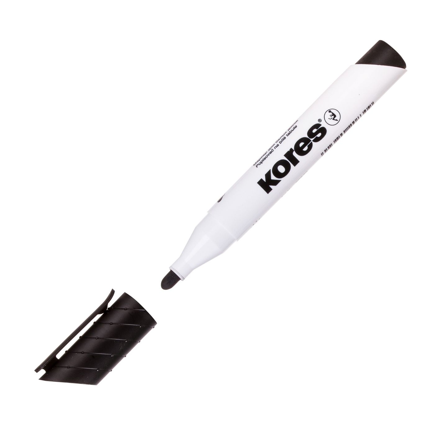 Kores Popisovač na bílé tabule kulatý hrot - černý