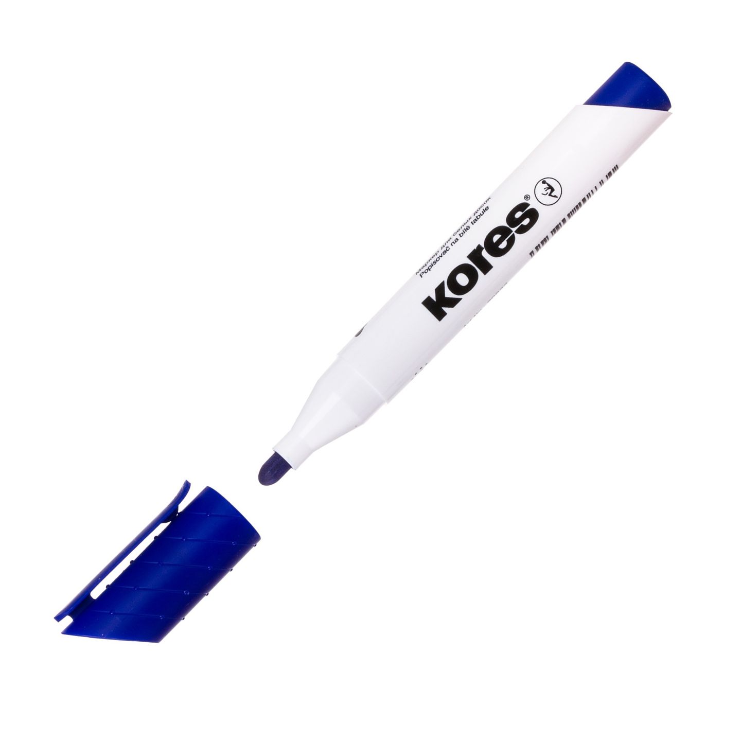 Kores Popisovač na bílé tabule kulatý hrot - modrý